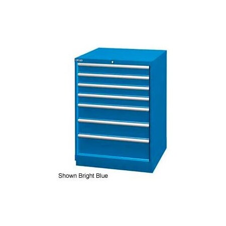 Lista International Lista 28-1/4"W Drawer Cabinet, 7 Drawer, 156 Compart - Classic Blue, No Lock XSSC0900-0702CBNL